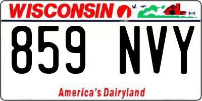 WI license plate 859NVY