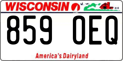 WI license plate 859OEQ