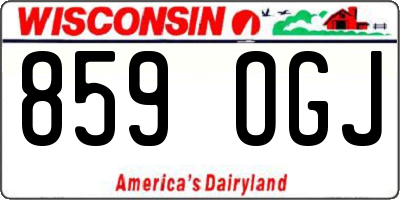 WI license plate 859OGJ