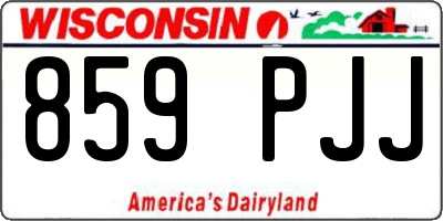 WI license plate 859PJJ