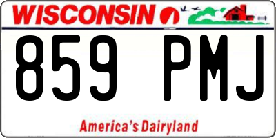 WI license plate 859PMJ