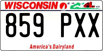 WI license plate 859PXX