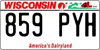 WI license plate 859PYH