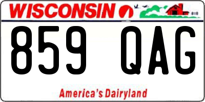 WI license plate 859QAG