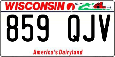 WI license plate 859QJV