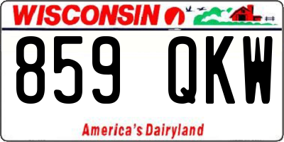WI license plate 859QKW
