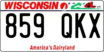 WI license plate 859QKX