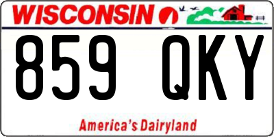 WI license plate 859QKY
