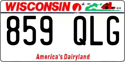 WI license plate 859QLG