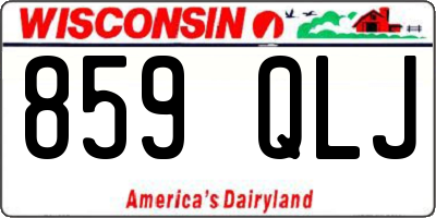 WI license plate 859QLJ