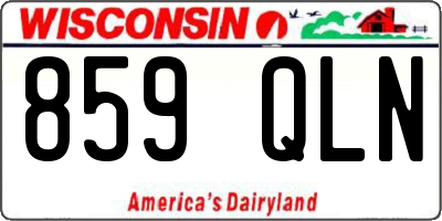 WI license plate 859QLN