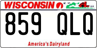 WI license plate 859QLQ
