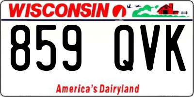 WI license plate 859QVK