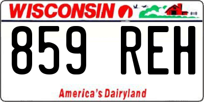 WI license plate 859REH