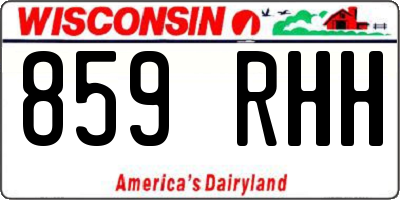 WI license plate 859RHH