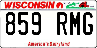 WI license plate 859RMG