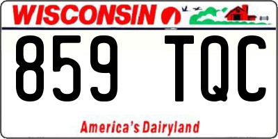 WI license plate 859TQC