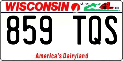 WI license plate 859TQS