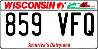 WI license plate 859VFQ