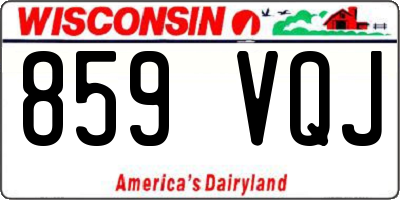 WI license plate 859VQJ