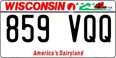 WI license plate 859VQQ