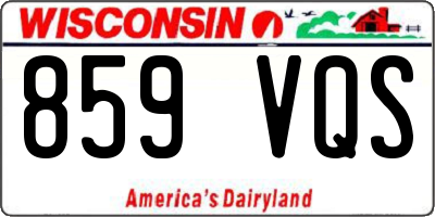 WI license plate 859VQS