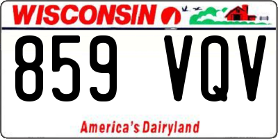 WI license plate 859VQV