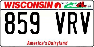WI license plate 859VRV