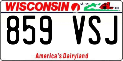 WI license plate 859VSJ