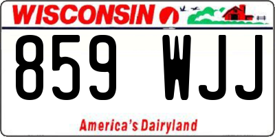 WI license plate 859WJJ