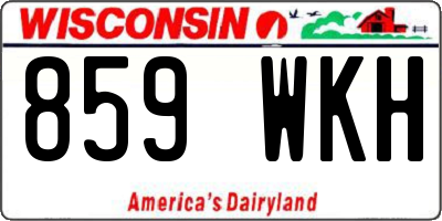 WI license plate 859WKH