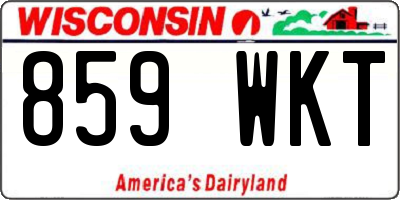 WI license plate 859WKT