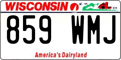 WI license plate 859WMJ