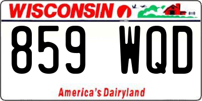 WI license plate 859WQD