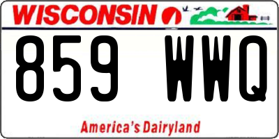 WI license plate 859WWQ