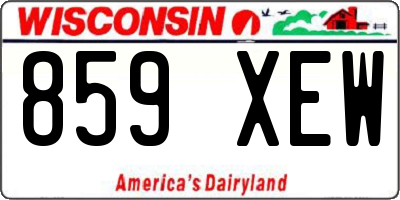 WI license plate 859XEW