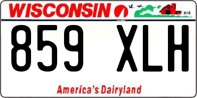 WI license plate 859XLH