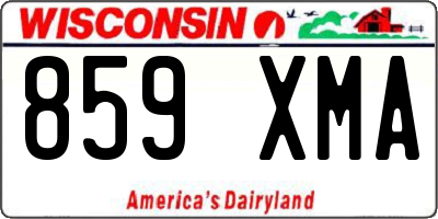 WI license plate 859XMA