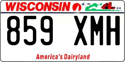 WI license plate 859XMH