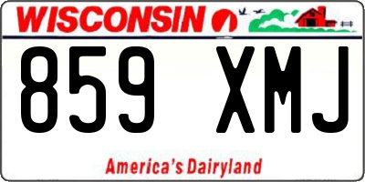 WI license plate 859XMJ