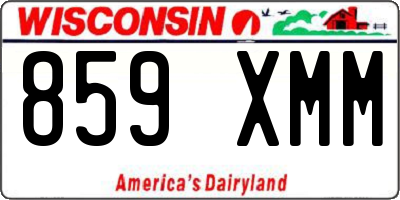 WI license plate 859XMM