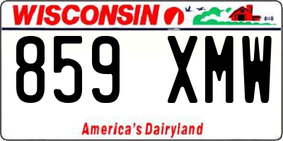 WI license plate 859XMW