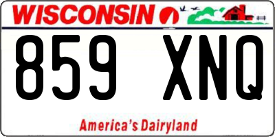 WI license plate 859XNQ