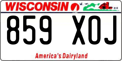 WI license plate 859XOJ