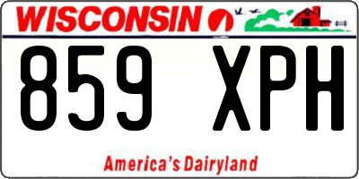 WI license plate 859XPH