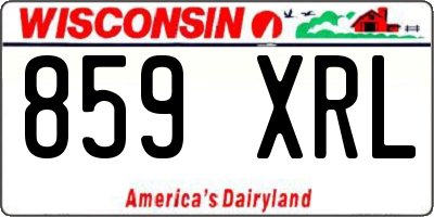 WI license plate 859XRL