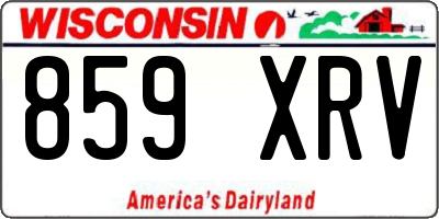 WI license plate 859XRV
