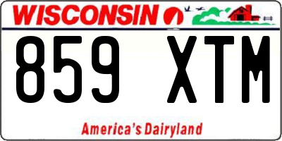 WI license plate 859XTM