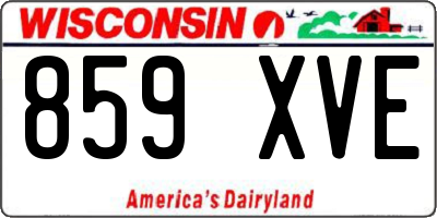 WI license plate 859XVE