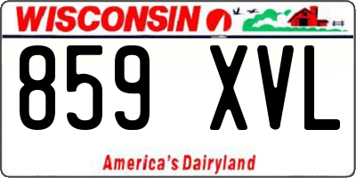 WI license plate 859XVL